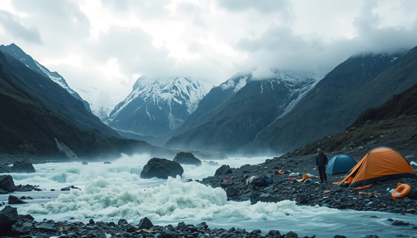 Melting glacier
